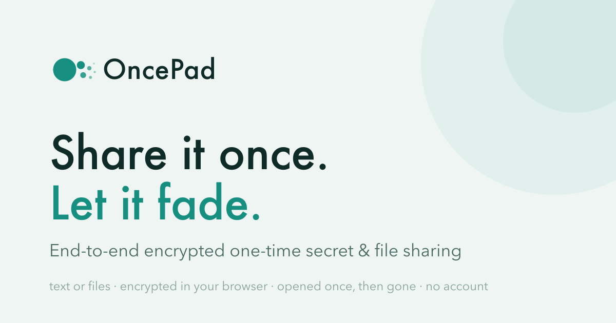 OncePad screenshot 1